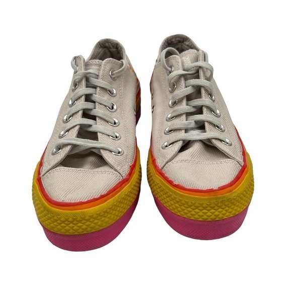 Converse Chuck Taylor All Star Platform Rainbow Sneakers Size 7 Women's - Picture 3 of 9